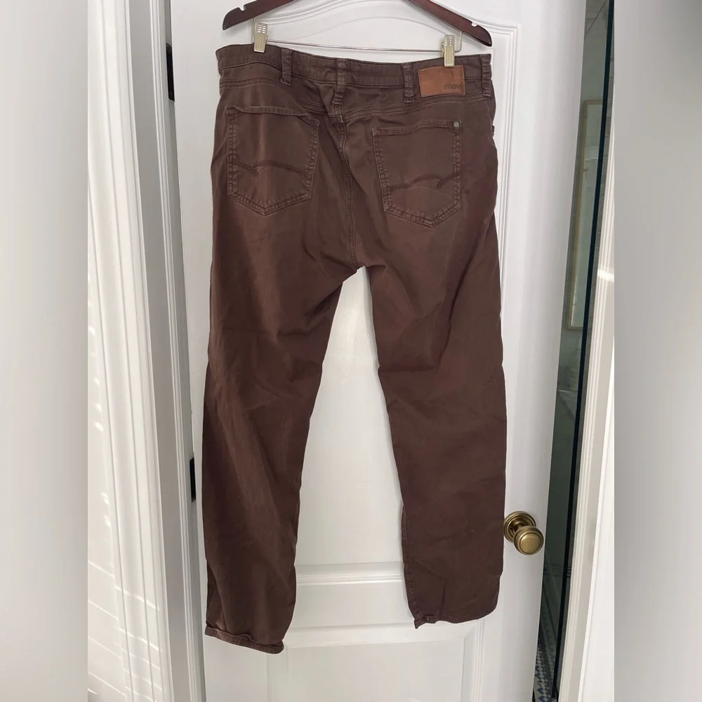Mavi Men’s Straight Leg Pants Zach Mocho Brown Twill 40x32 5 pocket Stretch